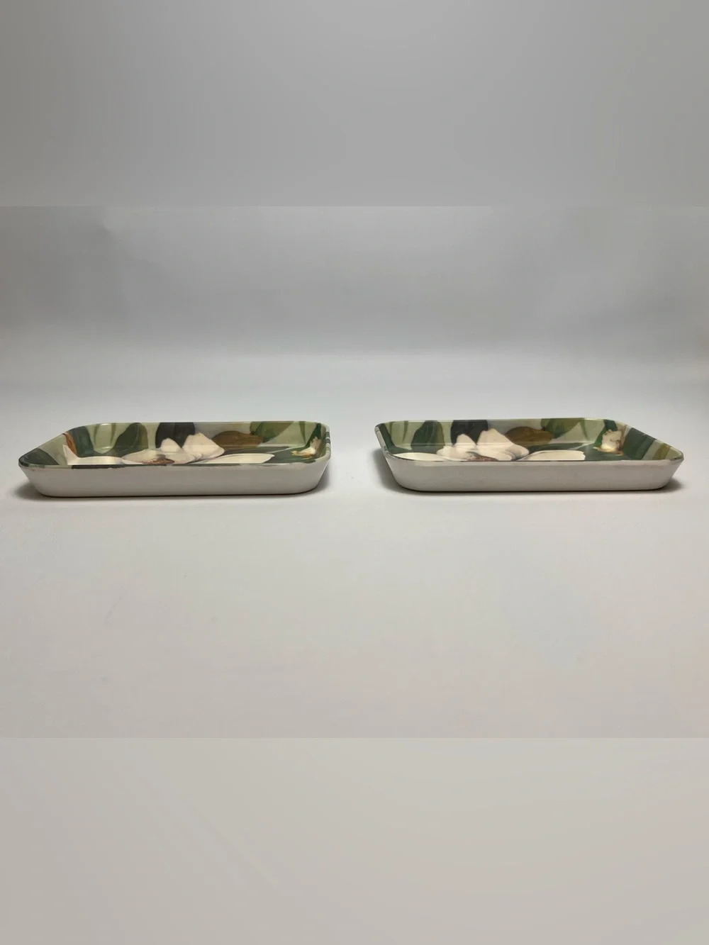 Vintage Set of 2 Italy R2S Monza Melplus Melanine Trinket Snack Trays